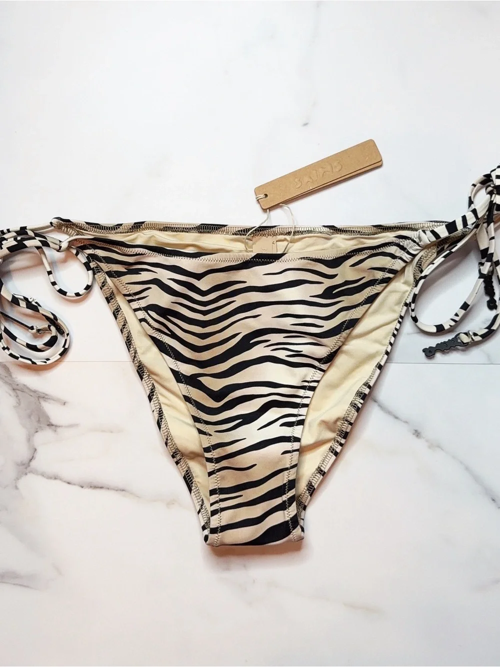 NWT Skims Signature Swim Dipped Tie Bikini Bottom